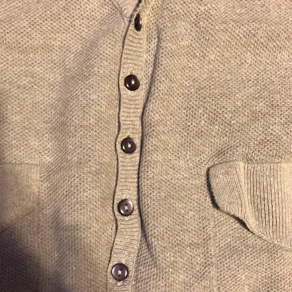 Diesel light grey cardigan sweater. - Picture 3 of 7